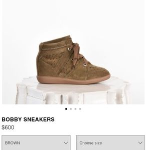 Isabel Marant brown Bobby Sneakers- wedged